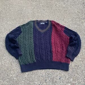 90s Woods & Gray Vintage Men’s Cable Knit Sweater